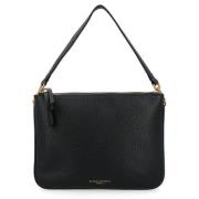 Sort læder crossbody taske Frida Nero