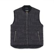 Quilty Worker Vest Sort Polyester Forår/Sommer 2024