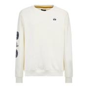 Bomulds sweatshirt med frontlogo