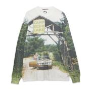 Naturligt Print Camp Echo Lake Sweater