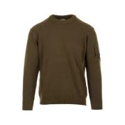 Grøn Lambswool Crew Neck Sweater