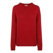 Rød Stilfuld Kvinders Sweatshirt AW24