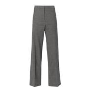 Straight-Leg Pressed Crease Trousers