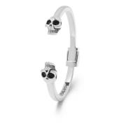 Men's Silver Skull Bangle