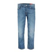 Faded Blue Slim-Fit Denim Jeans