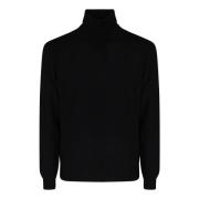 Højhalset uld og cashmere sweater