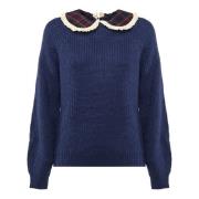 Navy Tartan Calia Sweater