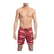 Strandshorts med All-over Print og Elastisk Talje