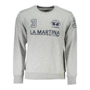 Broderet Crewneck Sweatshirt Grå