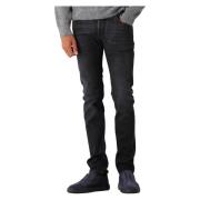 Sort Slim Fit Stræk Jeans