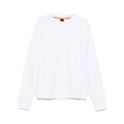 Hvid Bomuld Crew Neck Sweatshirt