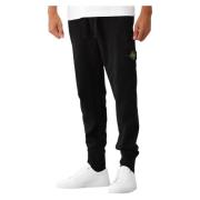 Sort Bomuld Fleece Cargo Joggers