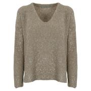 Pailletbroderet Alpaka Sweater