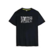 Trykt T-shirt Casual Stil Vintage Look