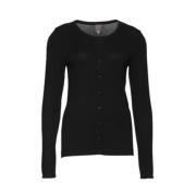 Slim Fit Cardigan i Viskose Nylon