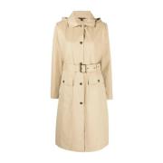 Microfiber polyester trenchcoat