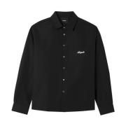 Casual Sort Overshirt Jakke