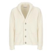 Ivory Uld V-Hals Sweater