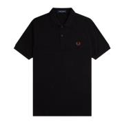 Slim Fit Polo Sort & Brun