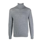 Grå Uld Turtleneck Sweaters