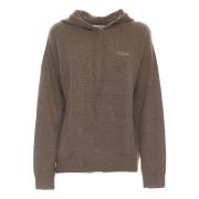 Hasselnød Strikket Hættetrøje Sweatshirt AW24