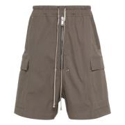 Casual Brun Bomuld Elastan Shorts