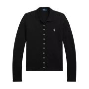 Sort polo skjorte Slim Fit