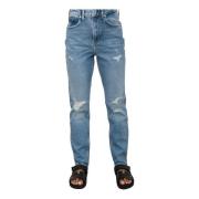 tapered dstr pkt denim BLU DENIM