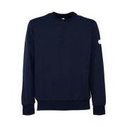 Blå Navy Tekstil Sweatshirt