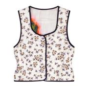 Vendbar Polstret Vest med Print