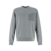 Lys Grå Sweater Crew Neck