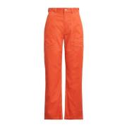 Orange Twill Utility bukser til kvinder