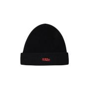 Kashmirblanding Beanie i Sort