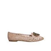 Krystal Ballet Flats Beige Italien