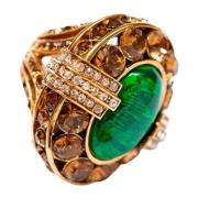 Statement Malachite Ring