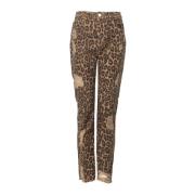 Leopard Print Jeans