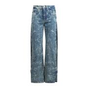 Bredbenet Plisseret Jeans