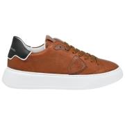 Temple Low Sneakers i Cognac