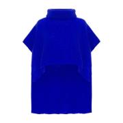 Elegant Electric Blue Poncho