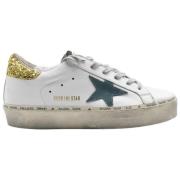 Hvid og gylden glitter sneakers