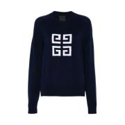 Logo Sweater i Navy Blue