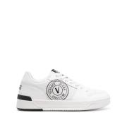 Hvide Sneakers med Logo Patch