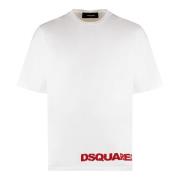 Bomuld Crew-neck T-shirt med Logo