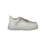 Hvid Polyester Sneaker