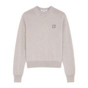 Foxy Patch Wool Melange Sweater