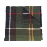 Tartan Check Uld Tørklæde Wrap