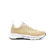 Guld Metallic Lavtop Sneakers