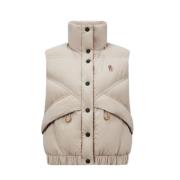 Polstret Vest Jakker Beige