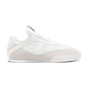 Hvid Beige Sneakers Mesh Ruskind Design