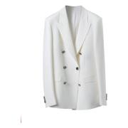 STRETCH DOUBLE BREAST BLAZER